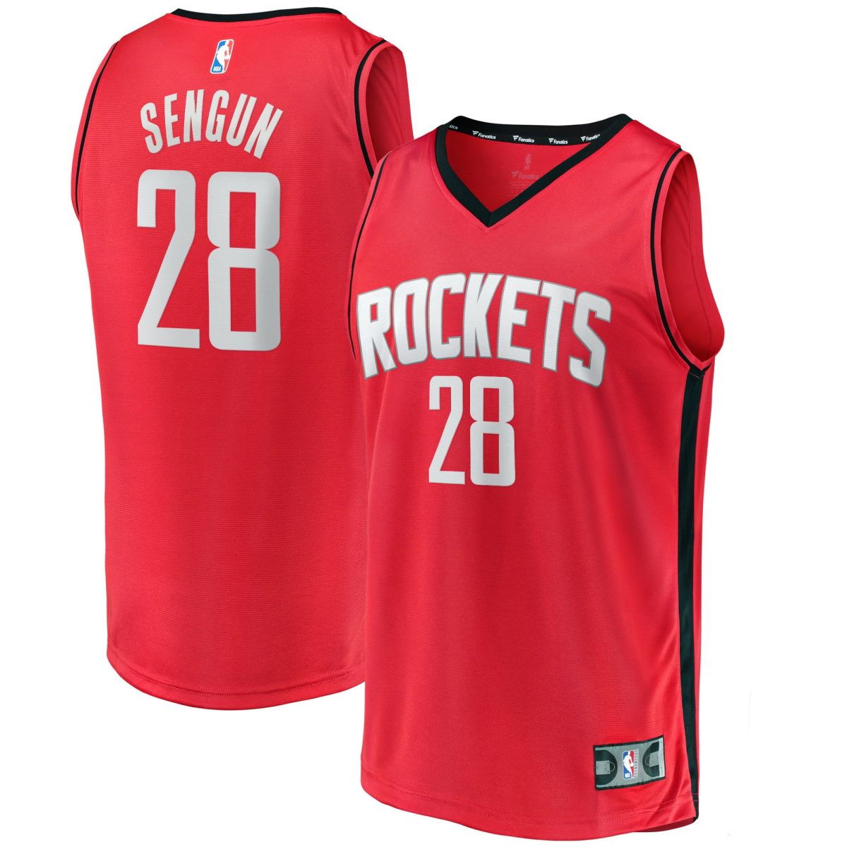 Official Houston Rockets mens houston rockets alperen sengun fanatics red fast break replica jersey – icon edition | NBA Store