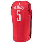 Official Houston Rockets mens houston rockets fred vanvleet fanatics red fast break replica player jersey – icon edition | NBA Store