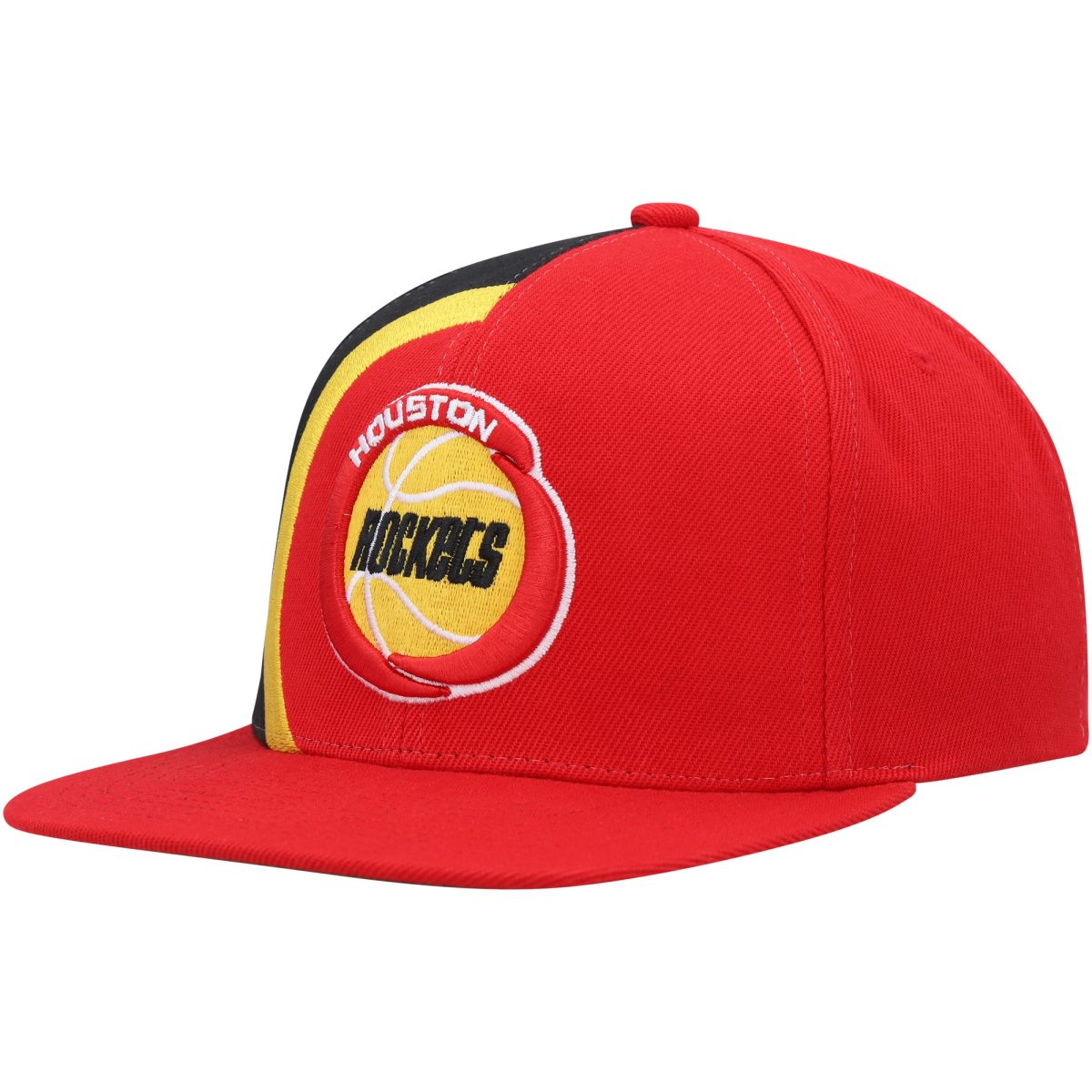 Official Houston Rockets mens houston rockets mitchell  ness red hardwood classics retroline snapback hat | NBA Store