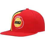Official Houston Rockets mens houston rockets mitchell  ness red hardwood classics retroline snapback hat | NBA Store